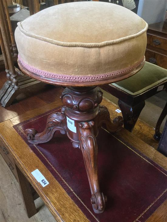 Revolving piano stool